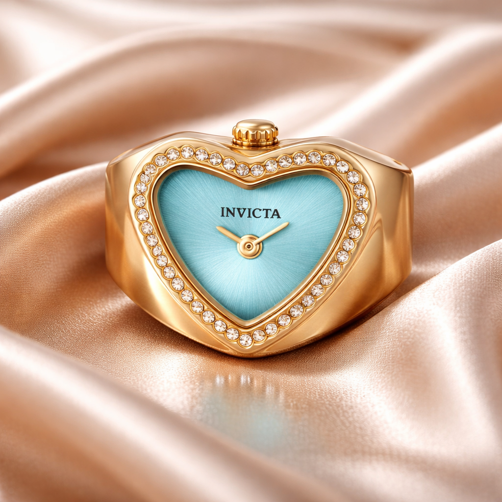 Invicta Women's Angel Gold Watch Ring