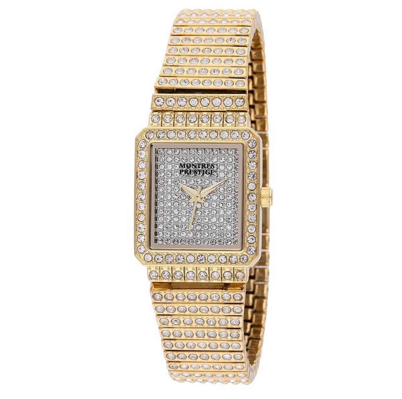 Ladies Invicta Montres Prestige Gold and Crystal Watch