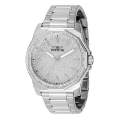 Invicta Unisex Silver and Crystal Watch