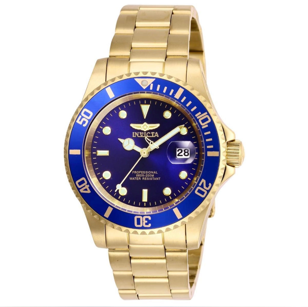 Invicta Gold and Blue Watch, 40mm - MSRP $199.00!