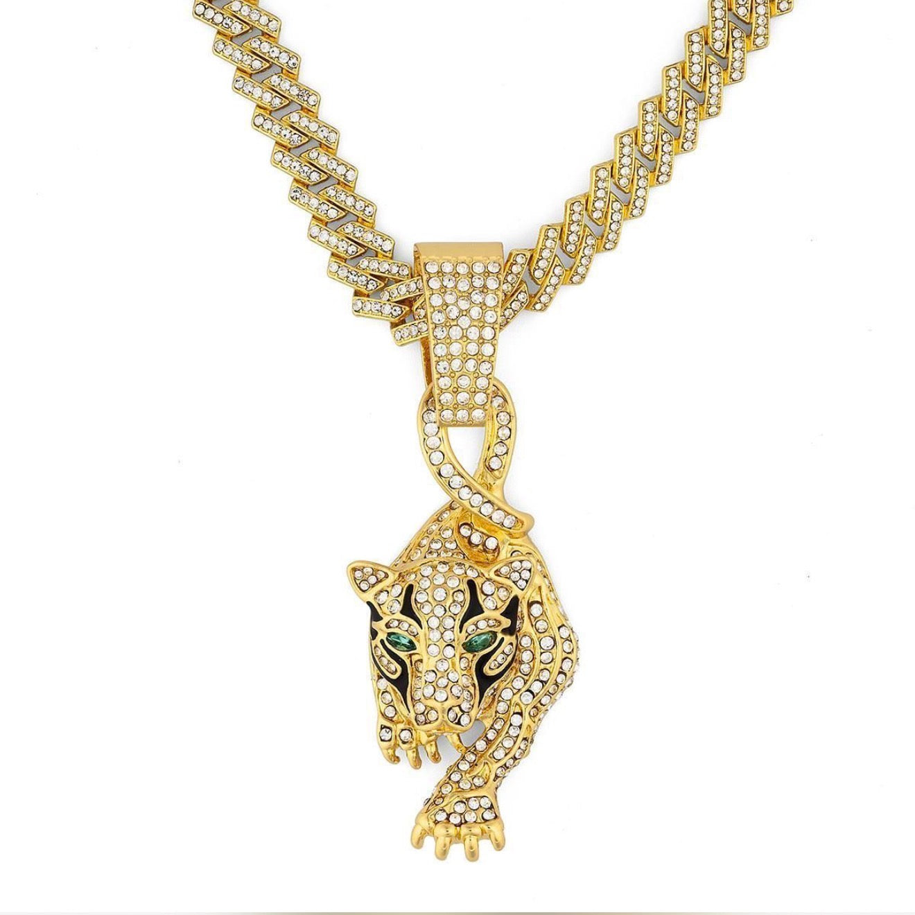NEW! Invicta Elements Pathera Iced Out Pendant & Chain - $99.00 MSRP!