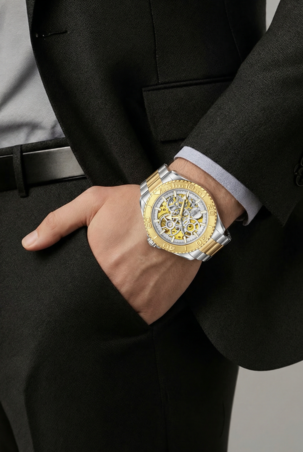 Invicta Objet D Art Automatic Men's Watch w/ Skeleton Dial, 43mm - $279.00 MSRP!