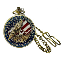 Invicta Vintage Americana Bronze Pocket Watch, 47mm
