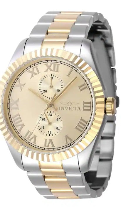 Invicta Men's Gold and Silver Watch, 43mm