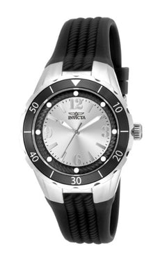 Invicta Unisex Silver and Black Watch